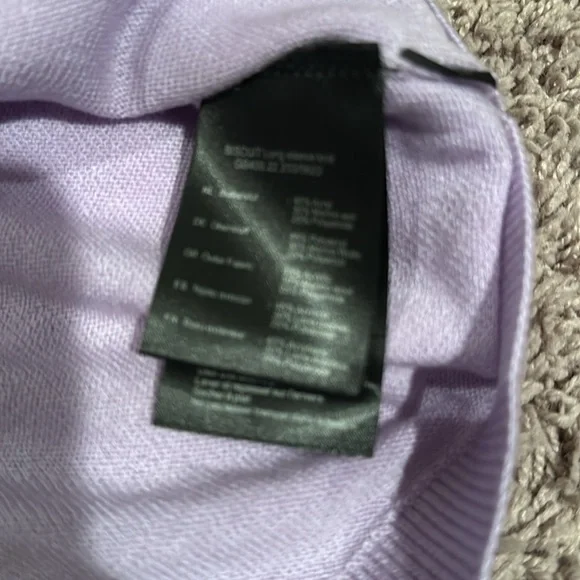 Goldbergh biscuit long sleeve knit ski sweater, sweet lilac size medium star